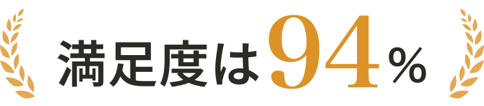 満足度は94%